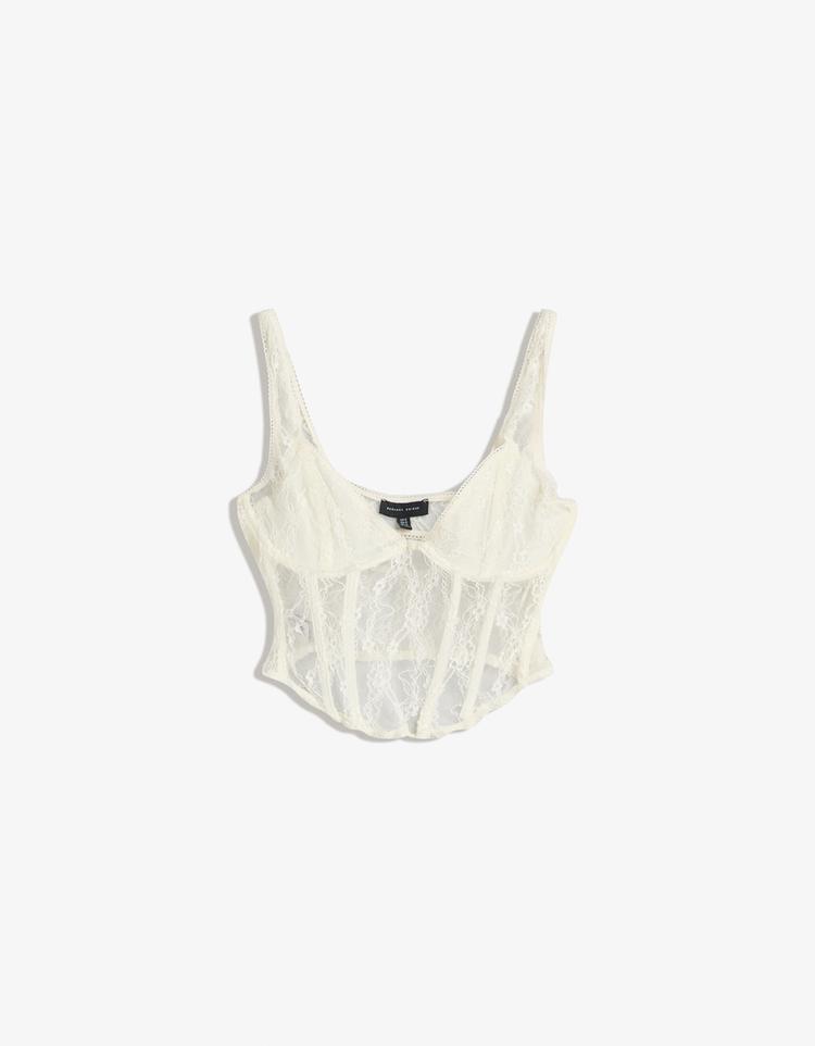 Dantelli askılı top