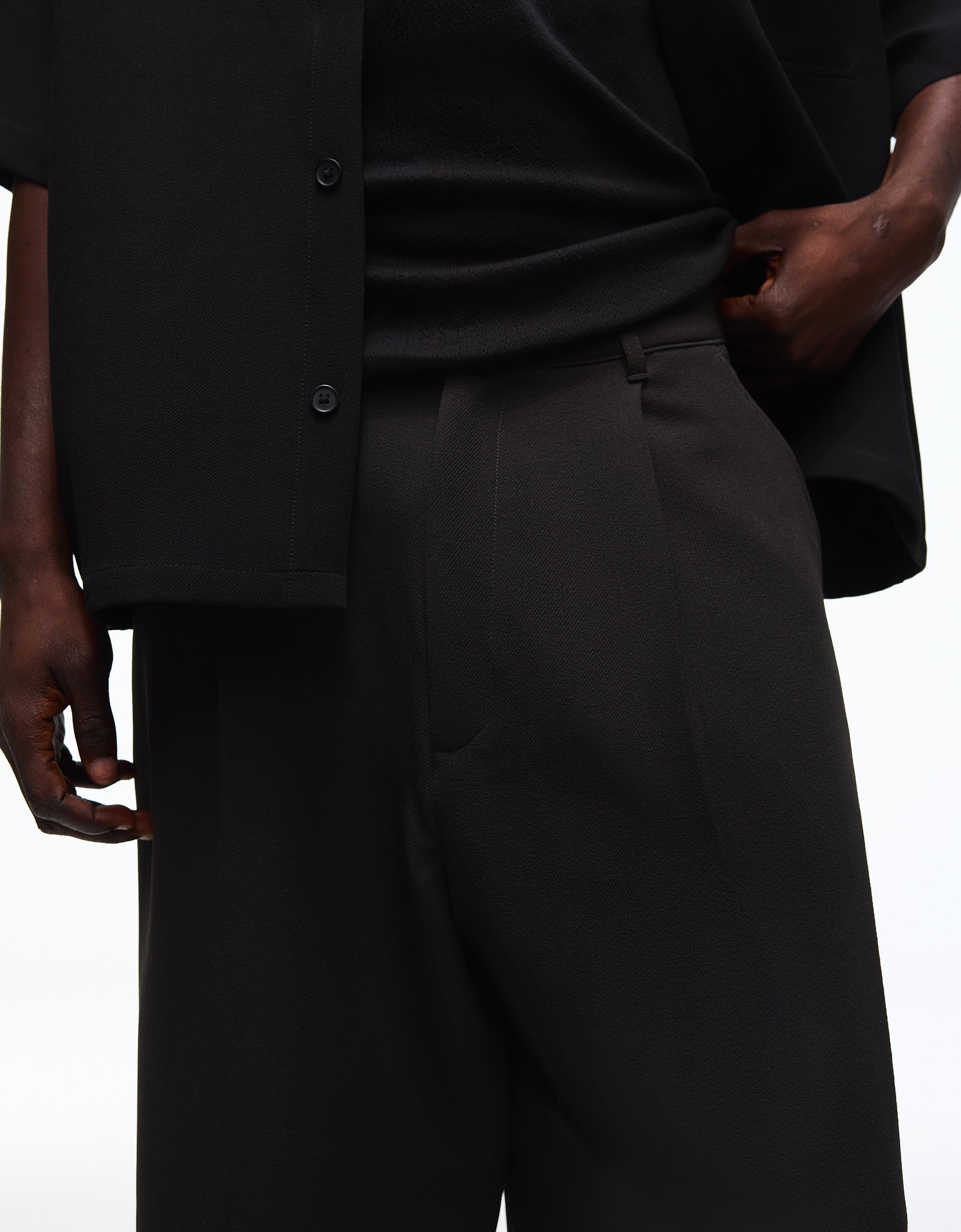 Super baggy tailored trousers — Black