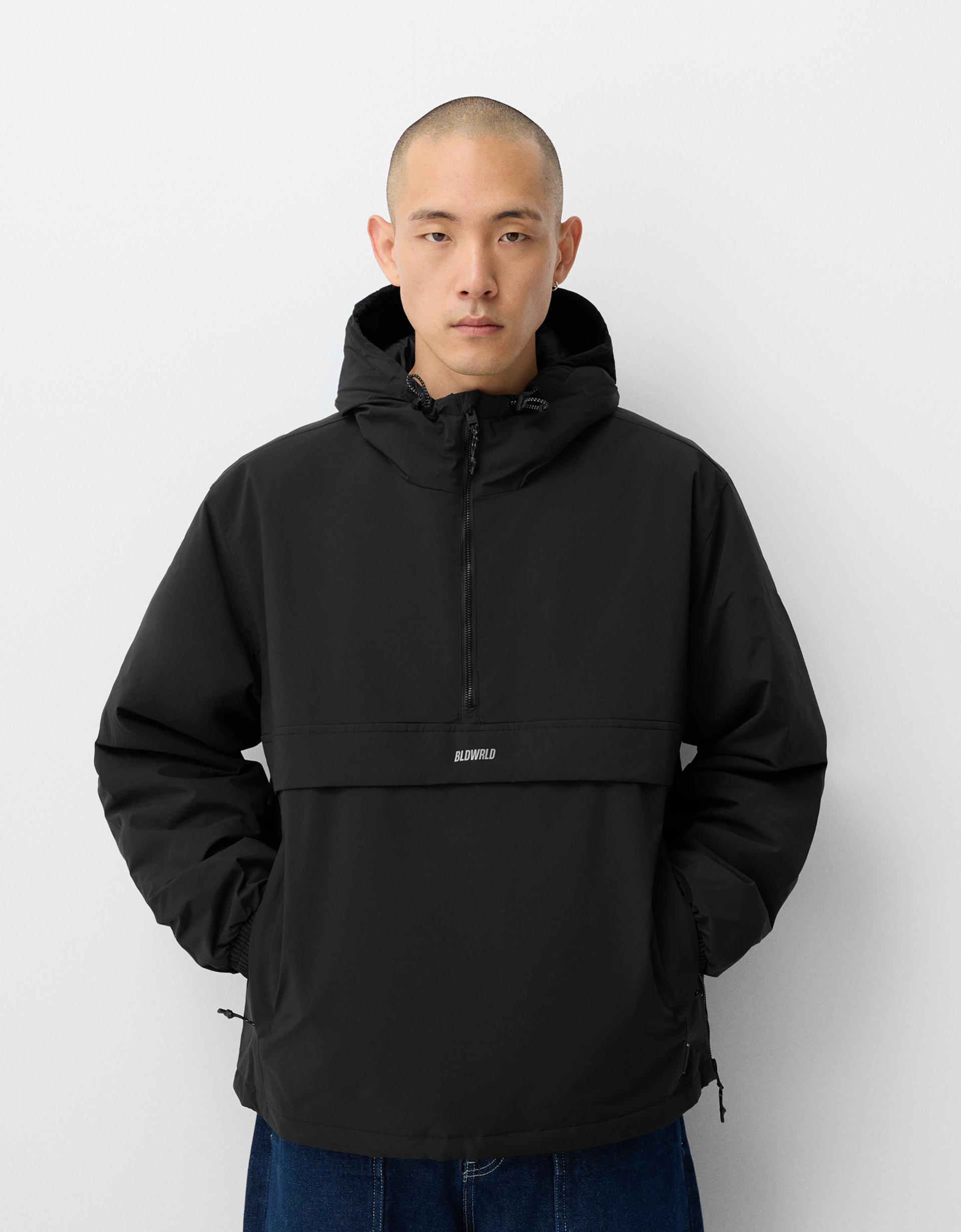 Pull And Bear Manteau Poche Kangourou Homme Pull And Bear Manteau