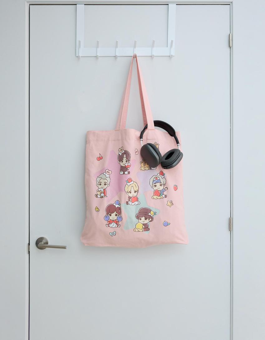 TinyTAN tote bag-Pink