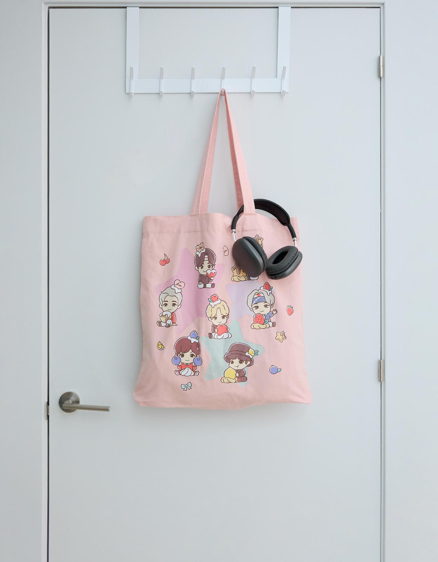 Bershka torba shopper tinytan różowy