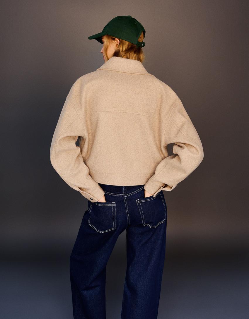 Cazadora trucker-Camel