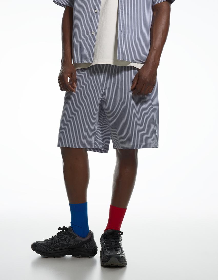 Relaxed fit Bermuda shorts ARIES X BERSHKA-Dark grey