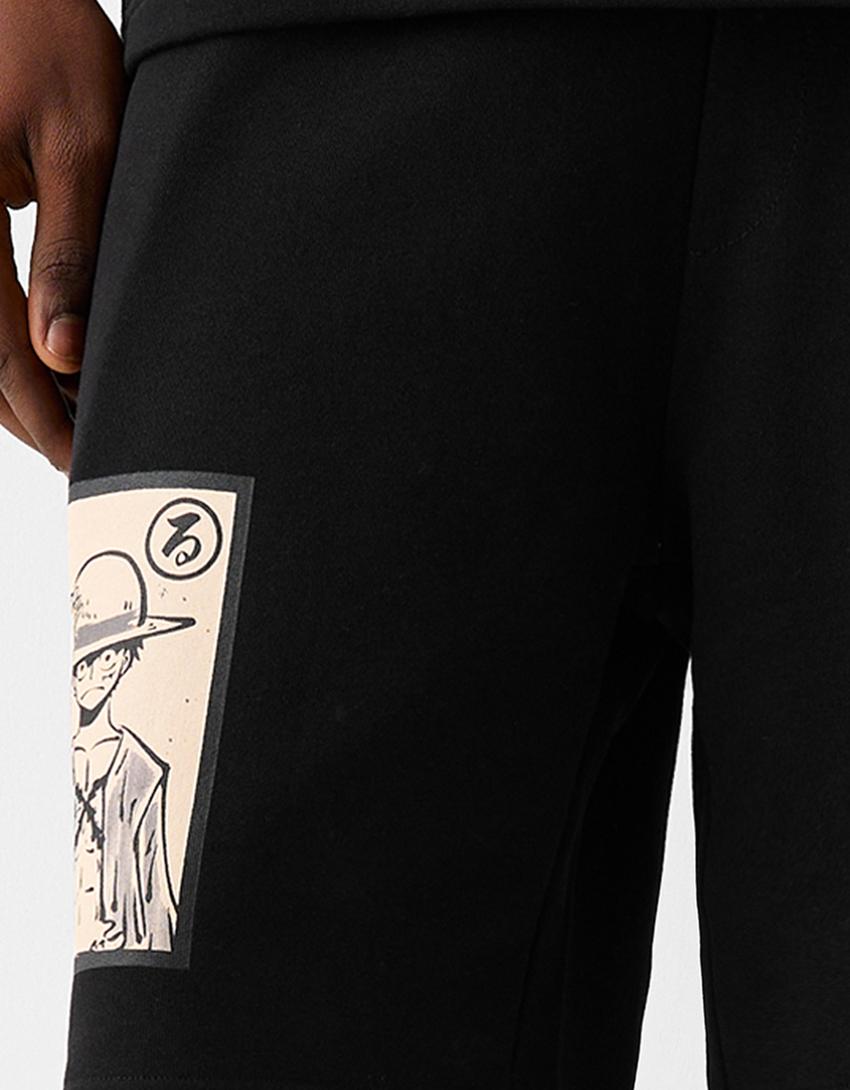 Bermuda One Piece imprimé-Noir-5