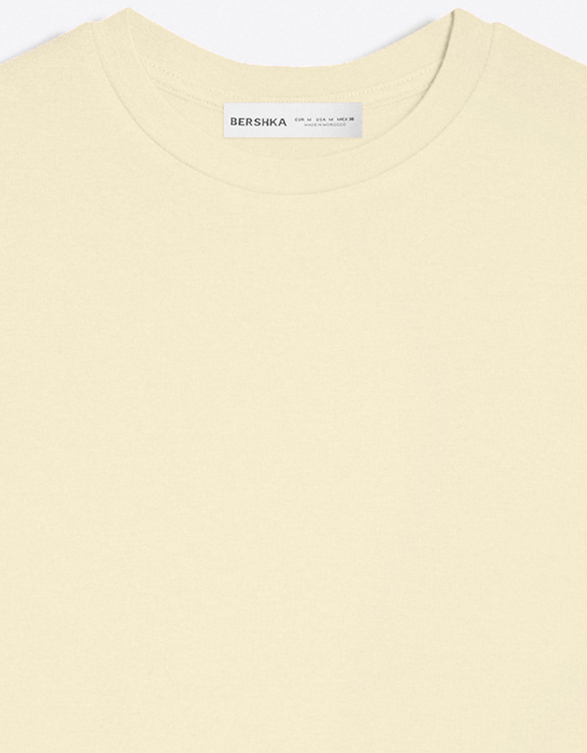 Short sleeve round neck T-shirt — Yellow