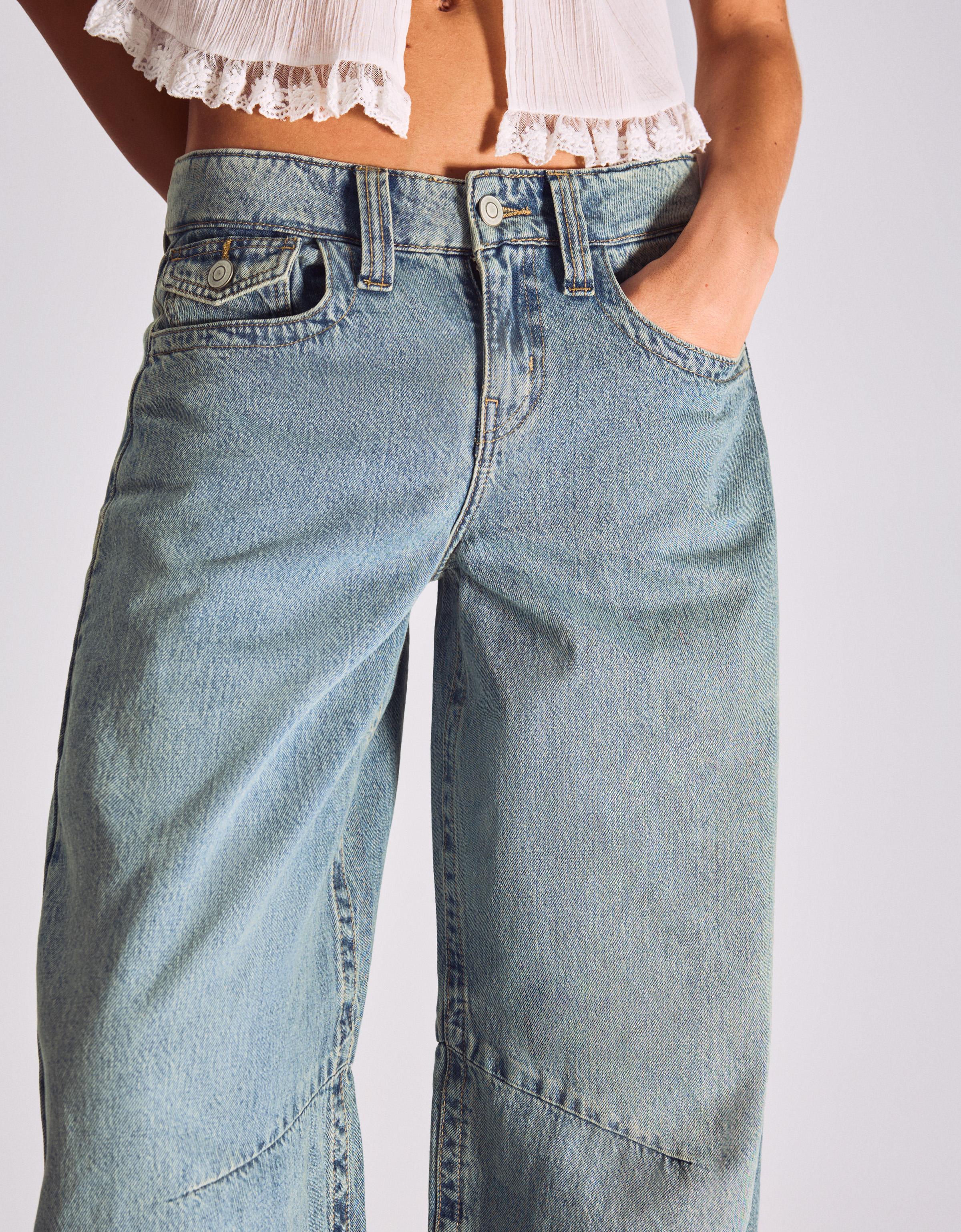 Slouchy düşük bel jean - Görsel 45