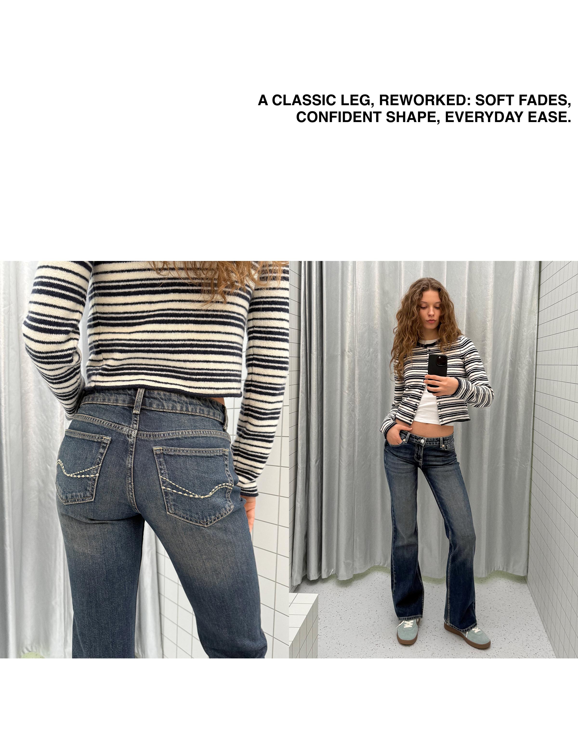 Düşük bel bootcut jean - Görsel 165