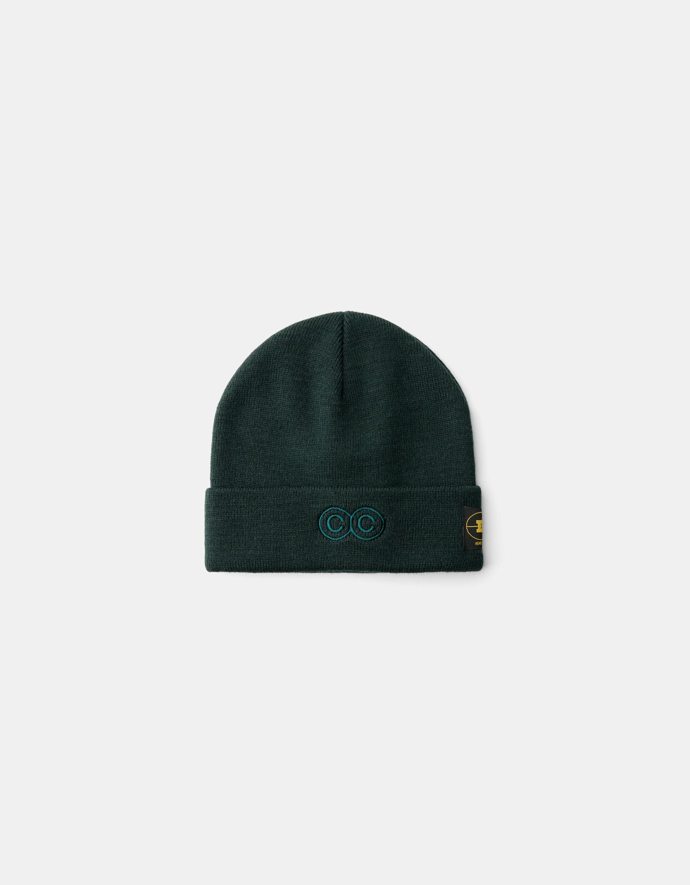 Bershka Beanie Mit Stickerei Herren Grün