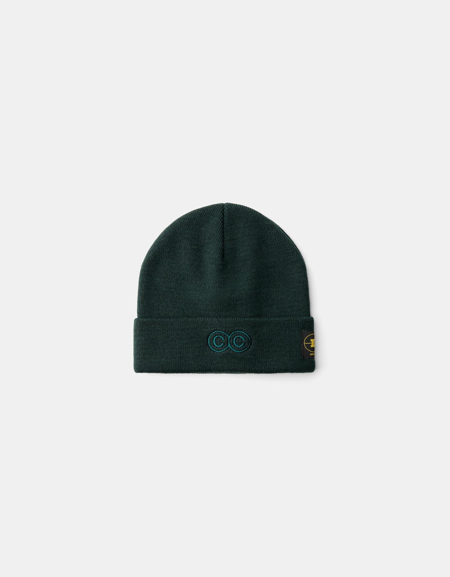 Bershka Gorro Bordado Hombre Verde