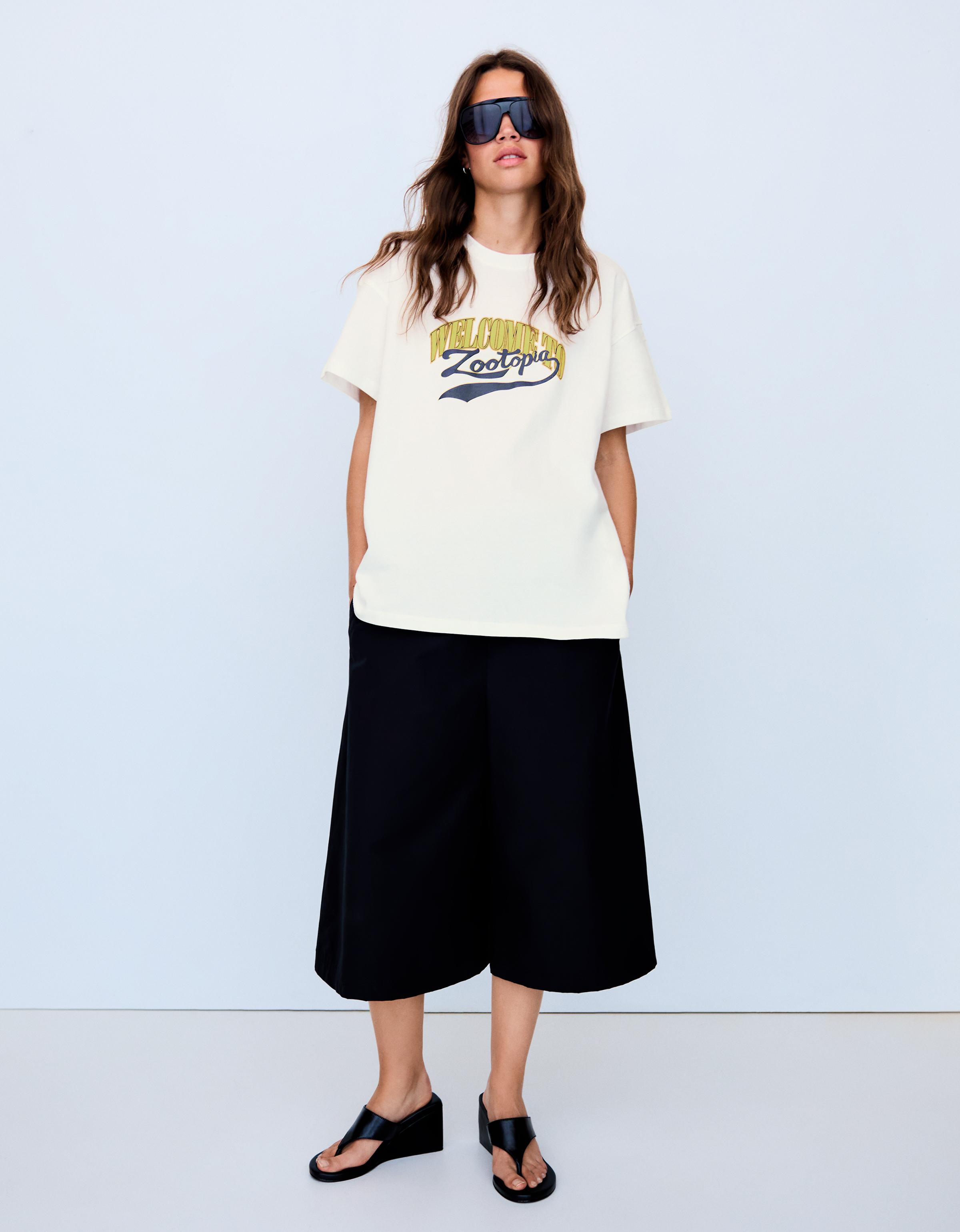 Oversize Zootropolis T-shirt — Off white