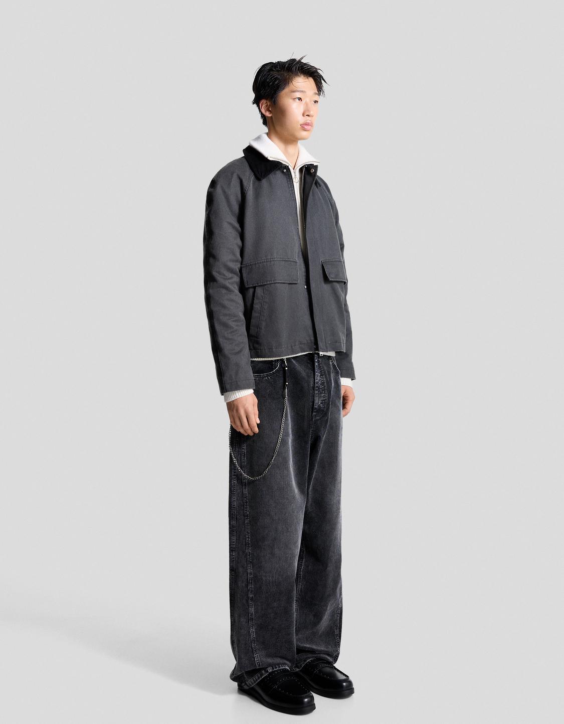 Waxed-effect jacket