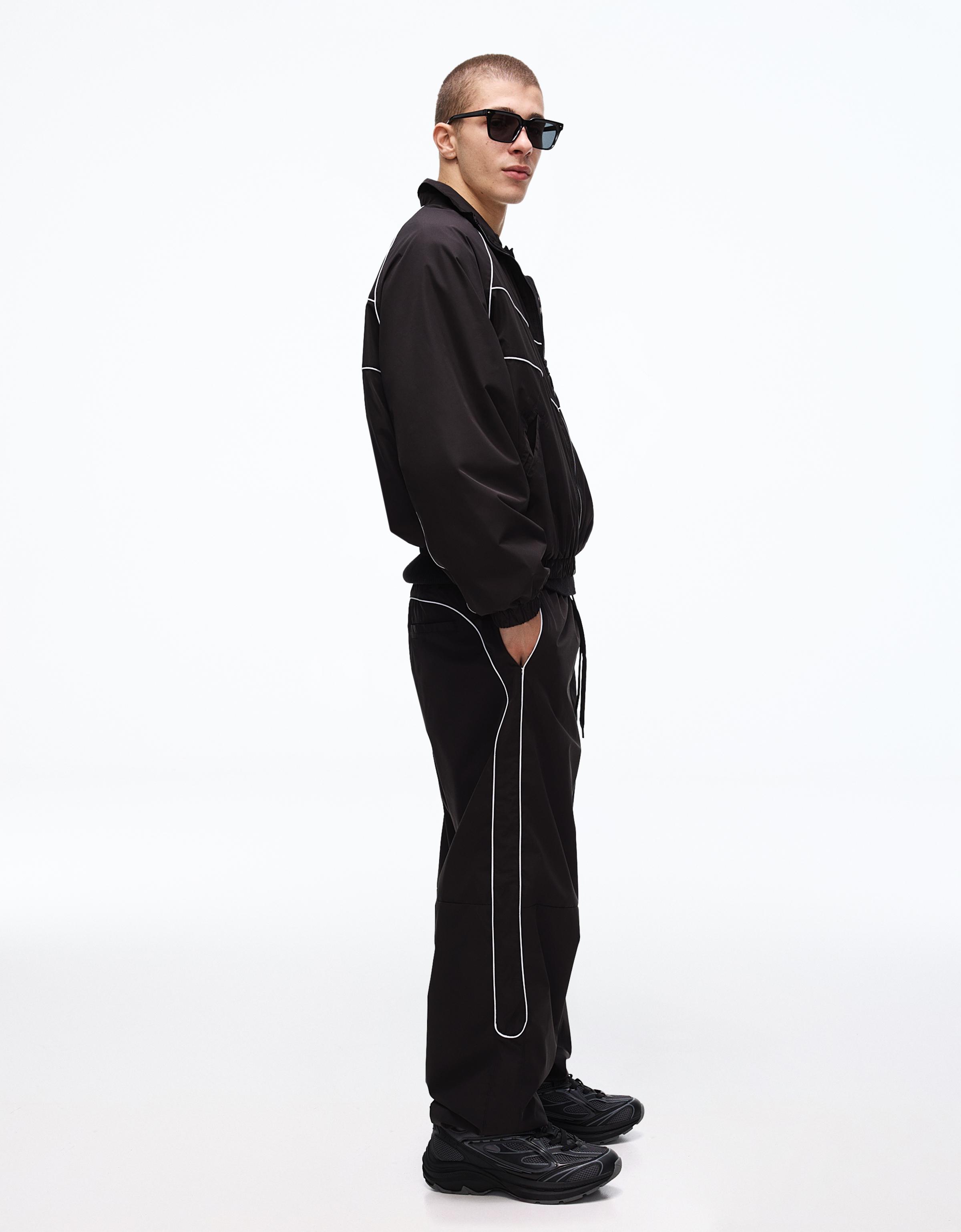 Süper baggy fit teknik pantolon - Görsel 52