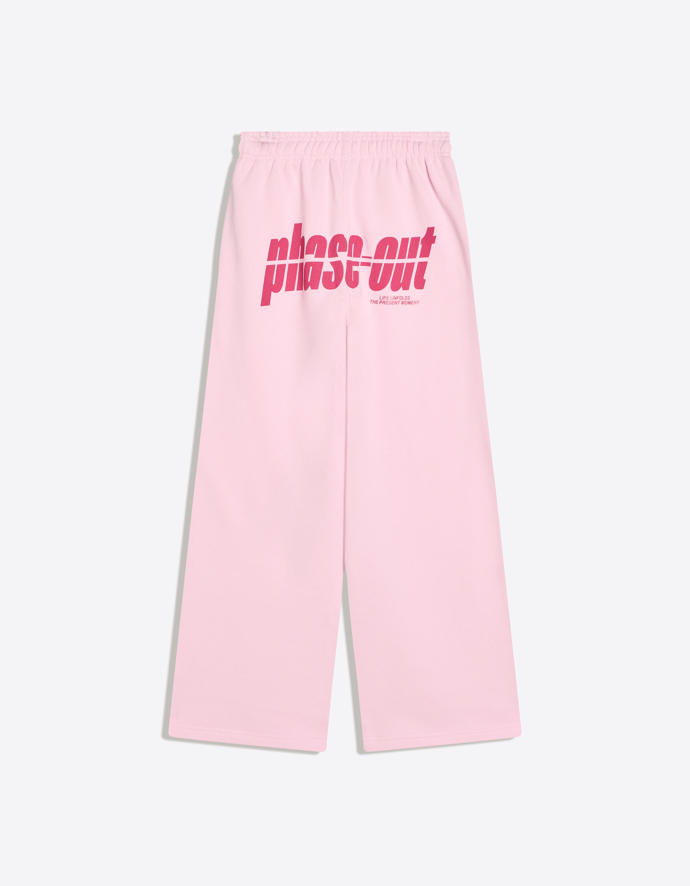 Baskılı geniş paça şardonlu eşofman altı - Görsel 11