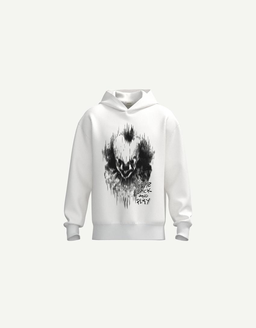 Sweatshirt IT com capuz-Branco
