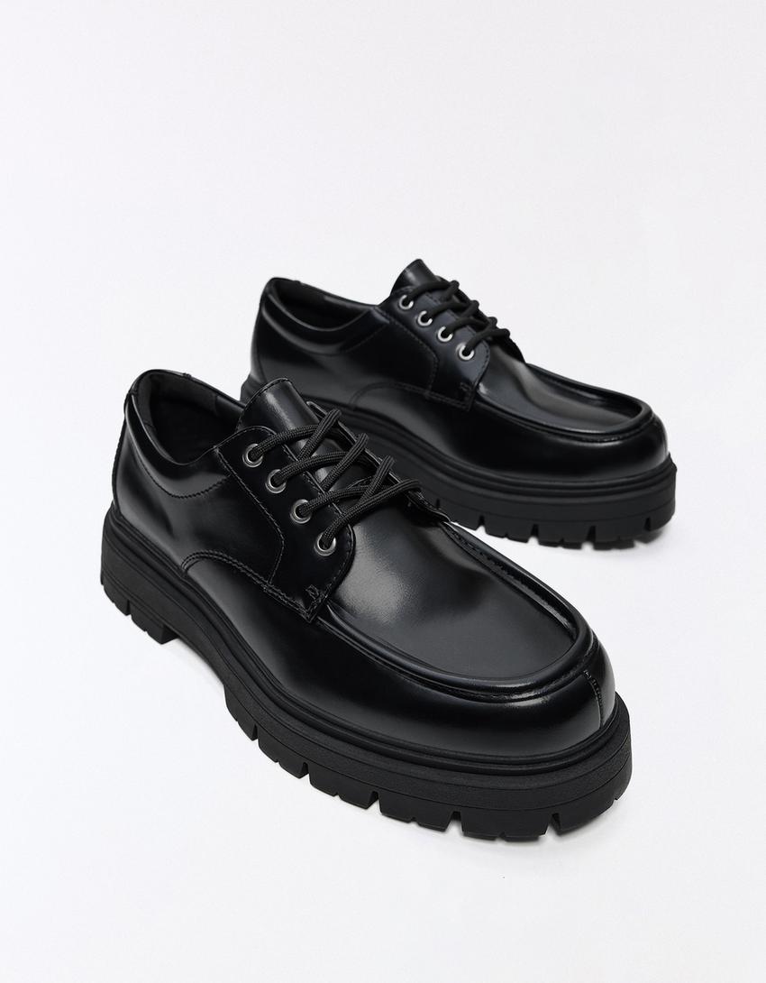 BUTY TYPU BLUCHER-Czarny