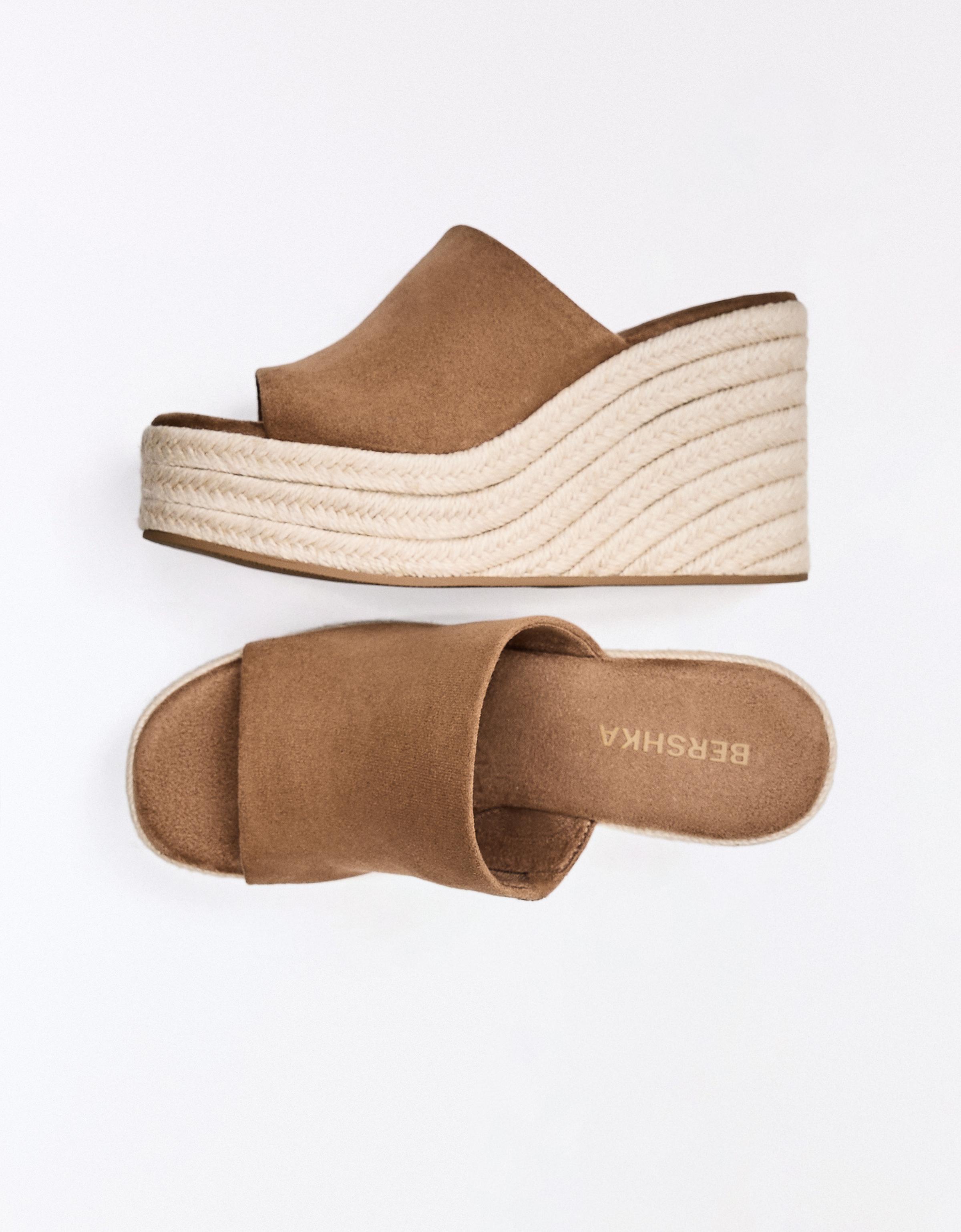 Jute wedge — Tan