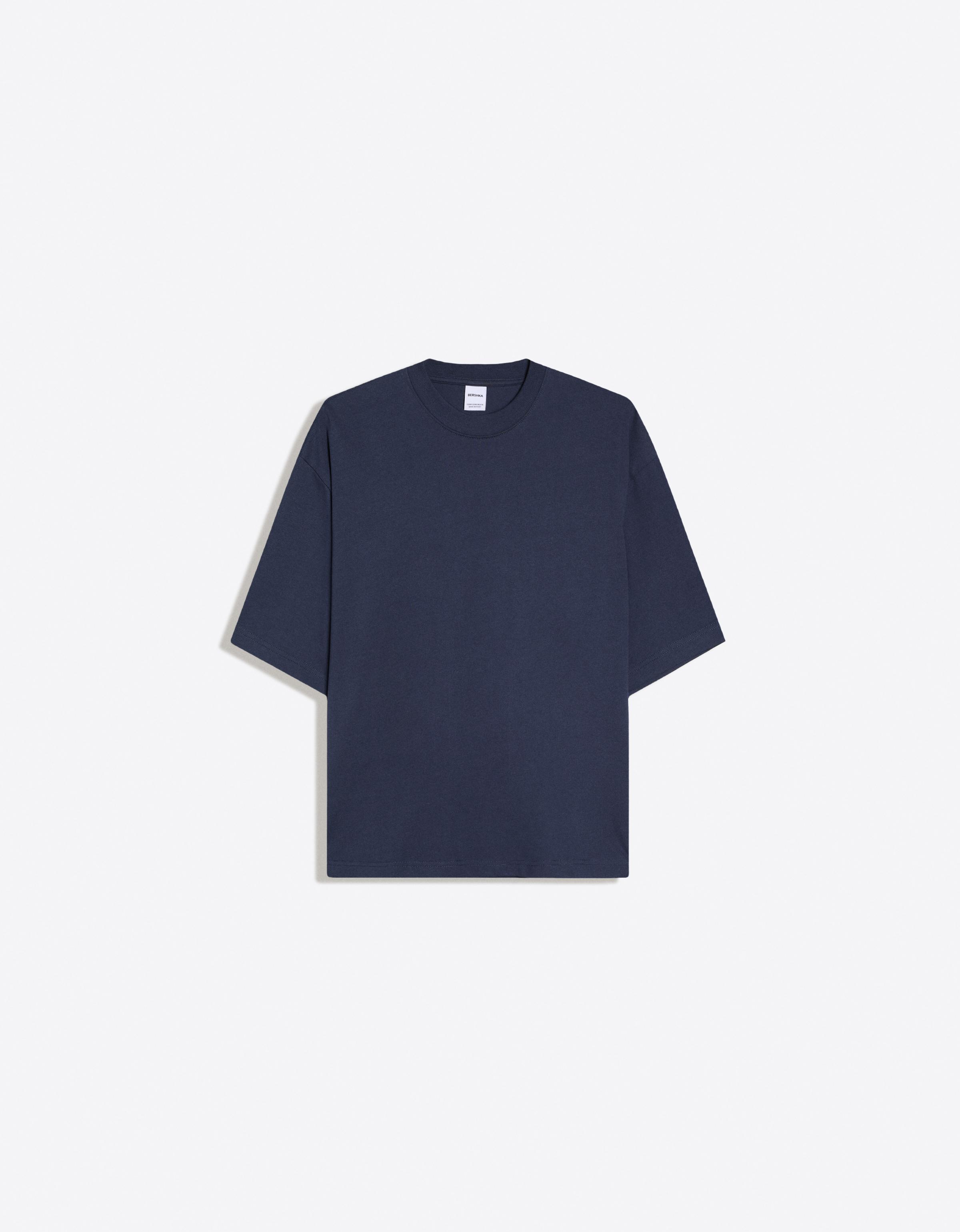 Heavy boxy T-shirt — Navy