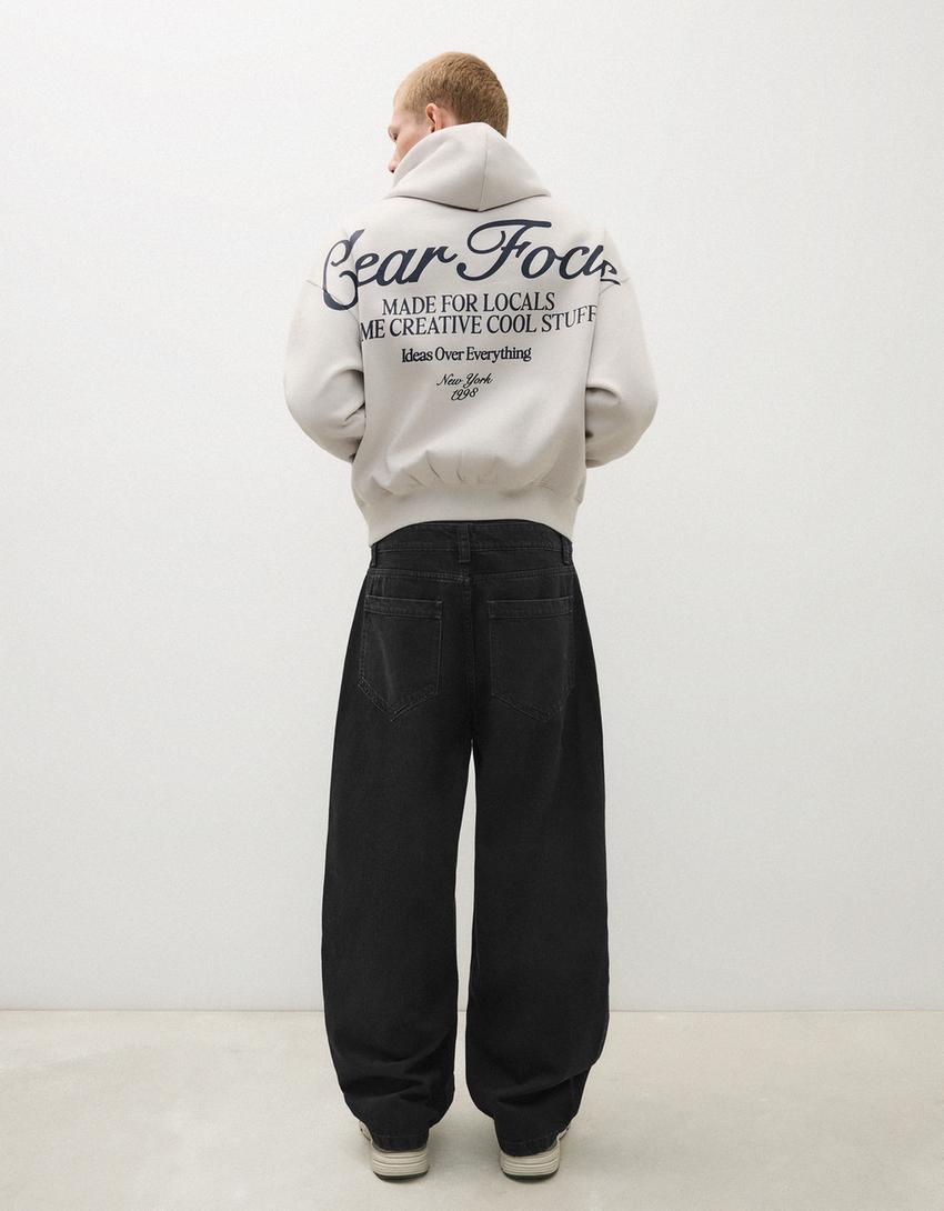 Barrel fit jeans-Black
