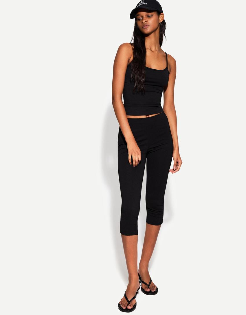 Strappy top-Black-2