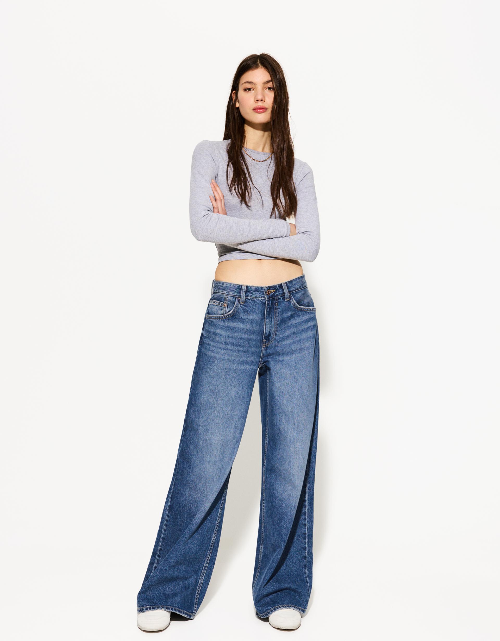 Bershka Jeans Fare Jeans Strappati Jeans Zampa Bershka Bershka