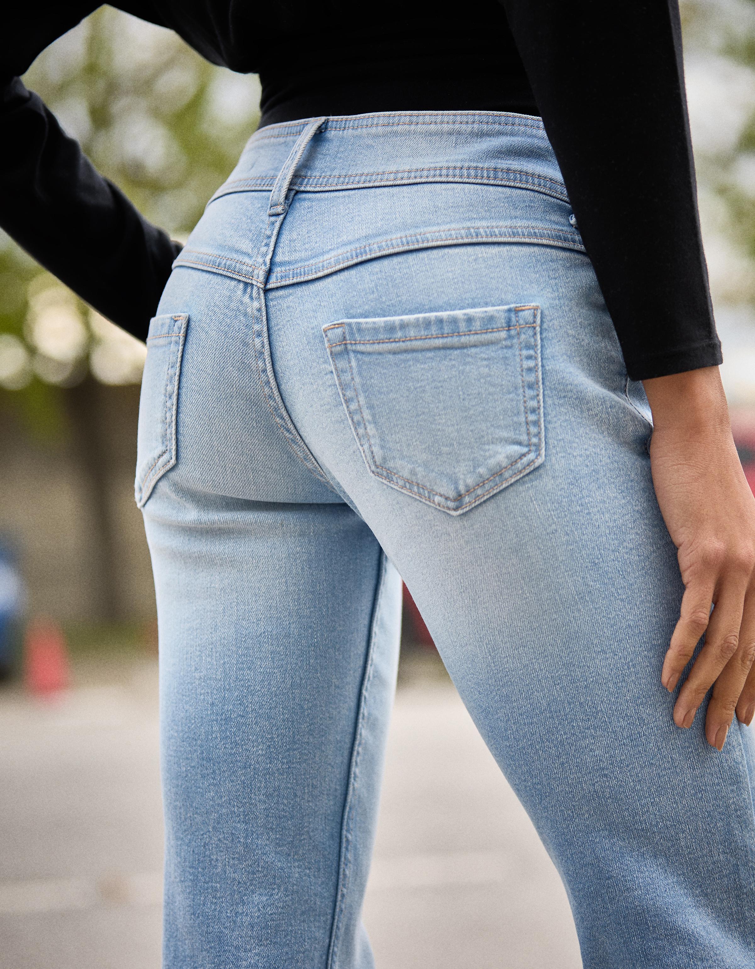 Bootcut düşük bel jean - Görsel 5