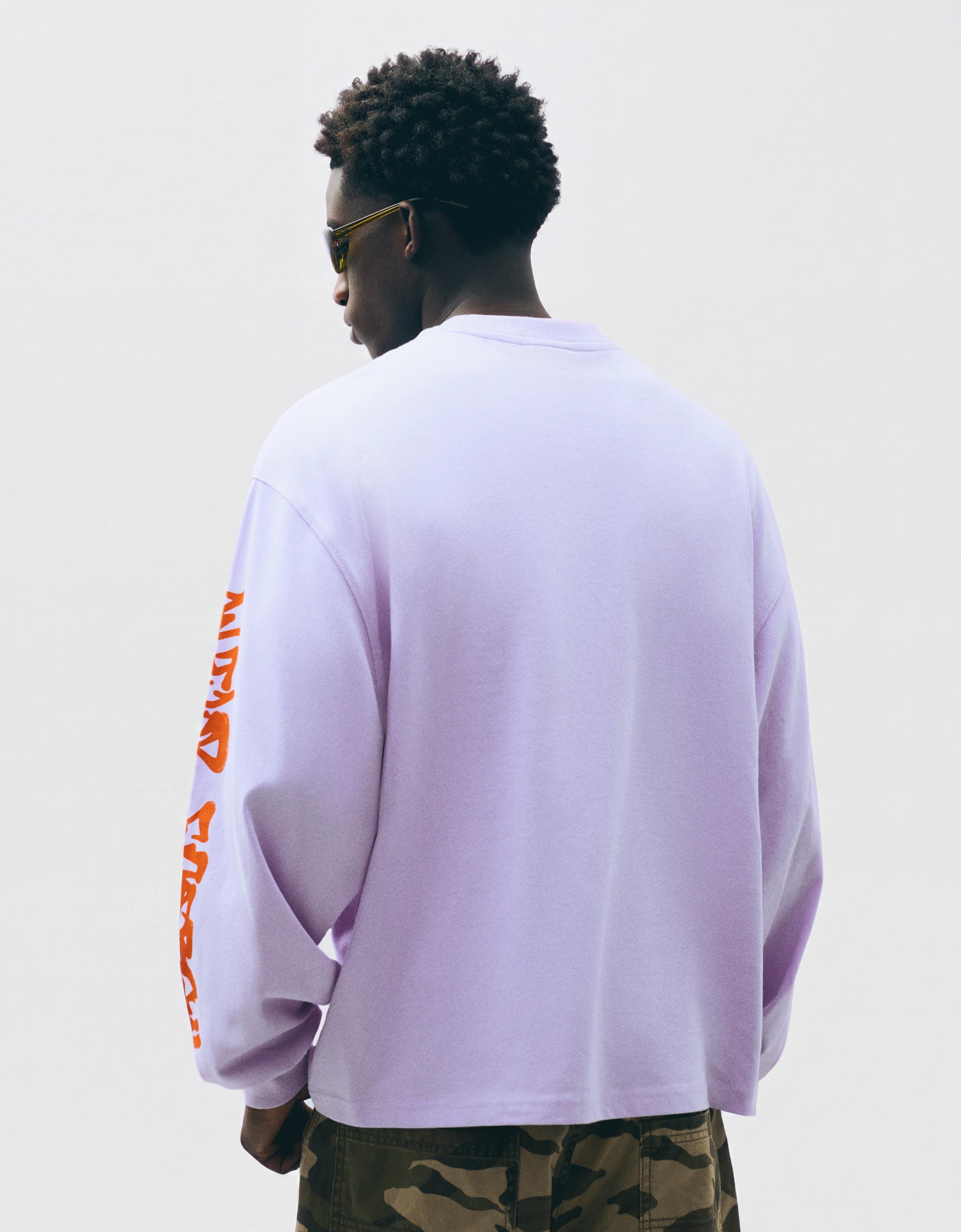 Long-sleeve print T-shirt — Violet