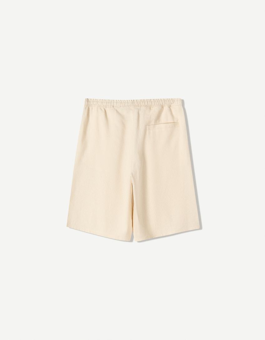 Bermuda jogging skate rustique-Beige-4