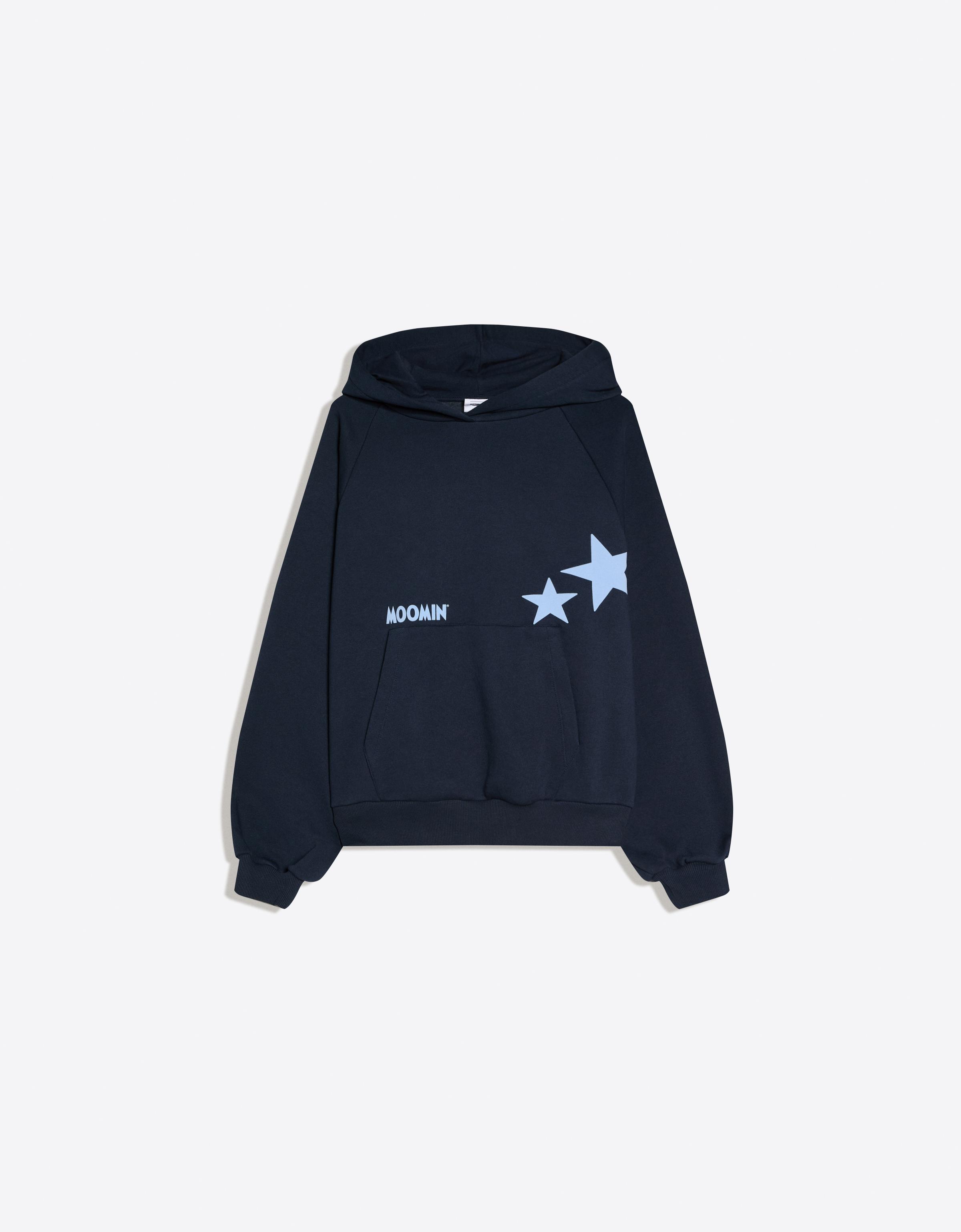 Sudadera Moomin Capucha Print Mujer S Marino