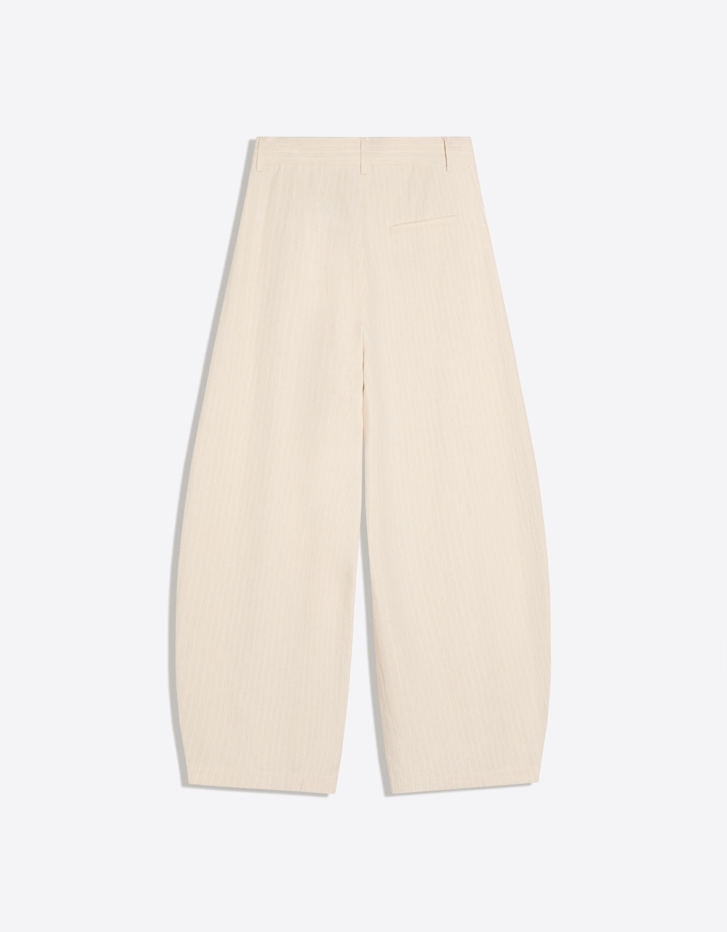 Super baggy pleated trousers — Sand