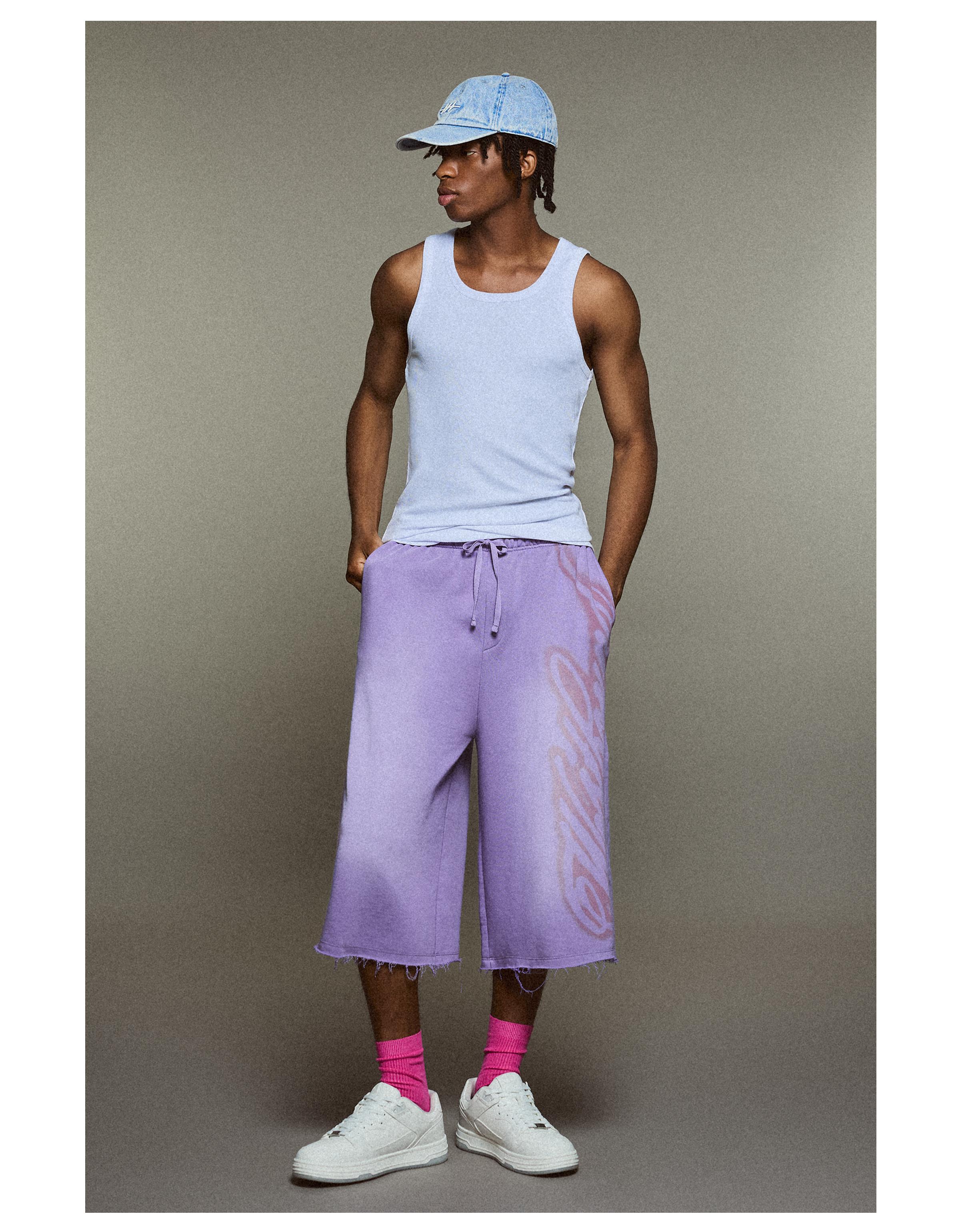 Jersey jort Bermuda shorts — Violet