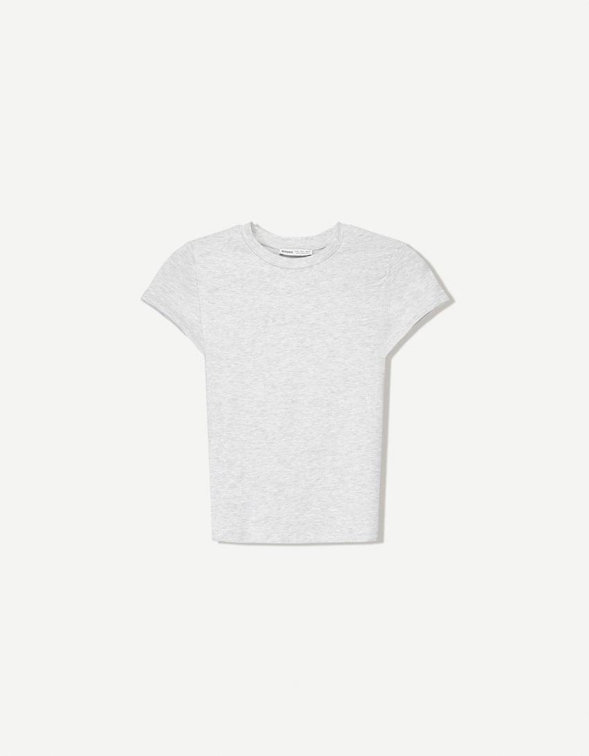 Ensemble top et pantalon flare-Gris-3
