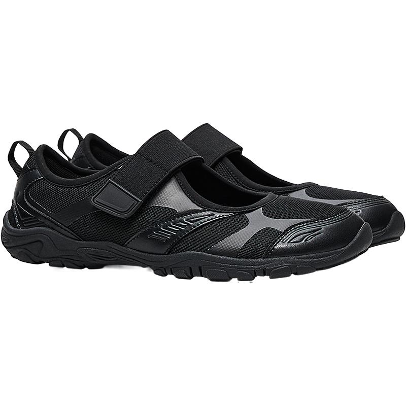 SPORTY BAREFOOT BALLET PUMPS — BLACK