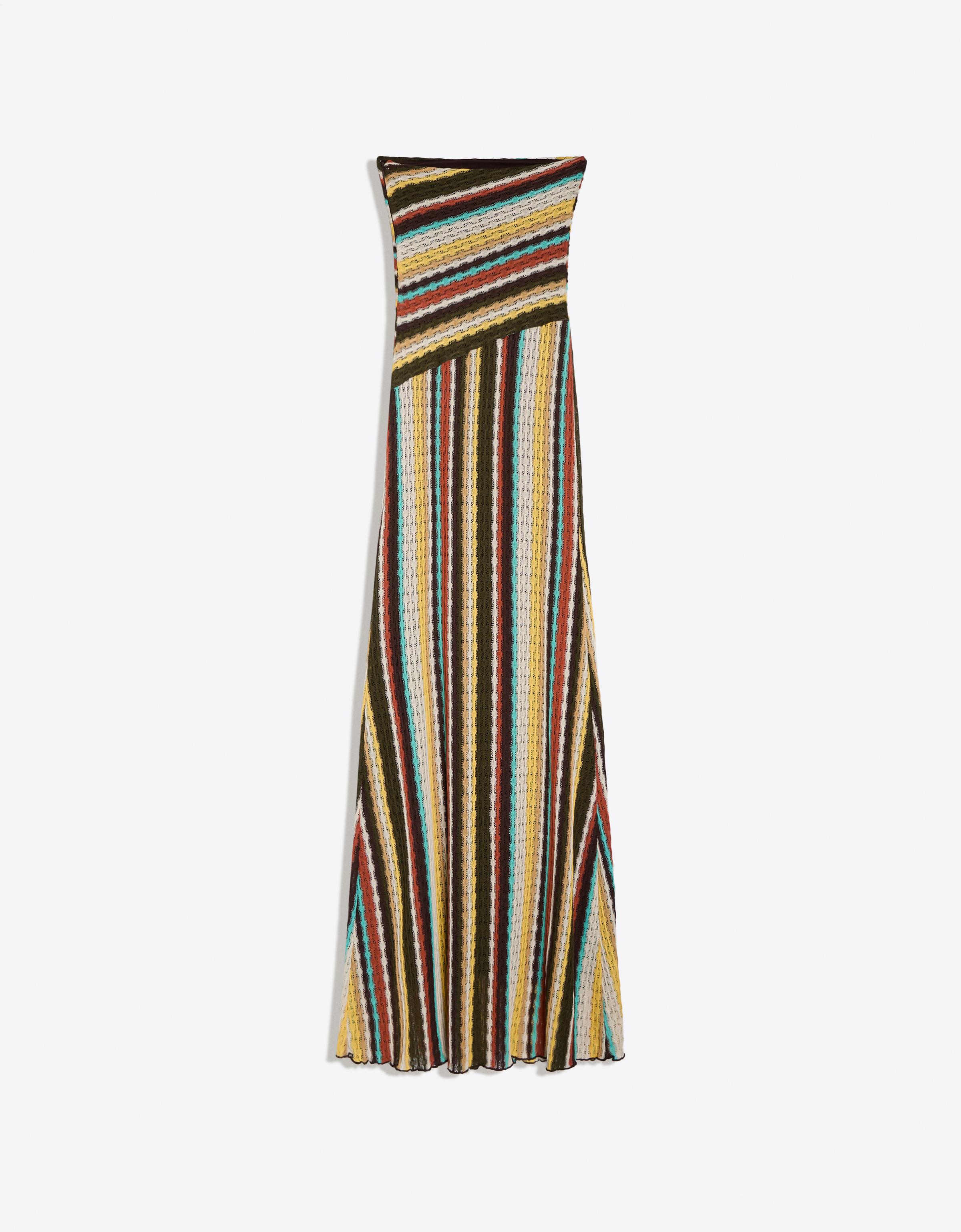 Bandeau midi dress — Brown