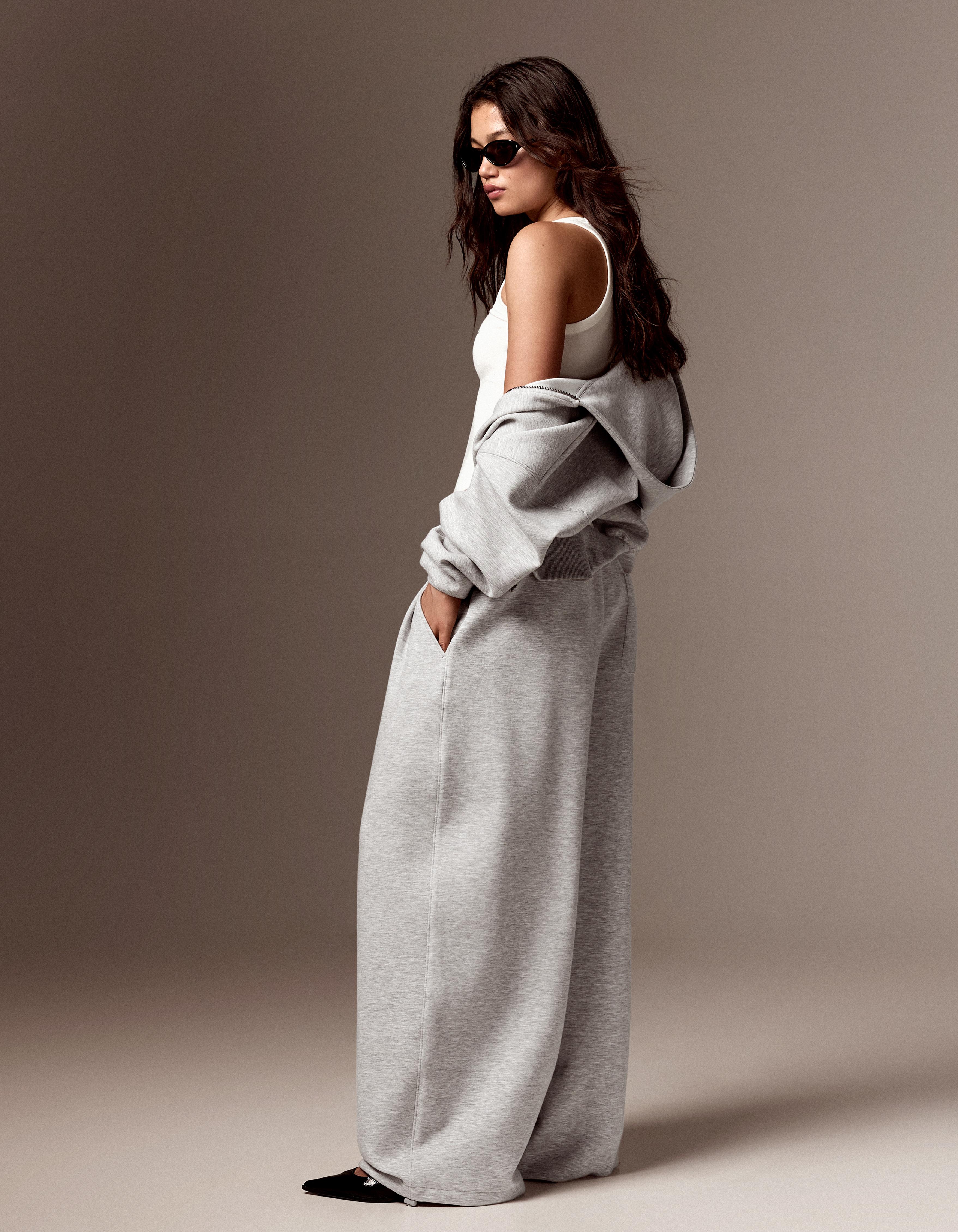 Barrel trousers — Grey