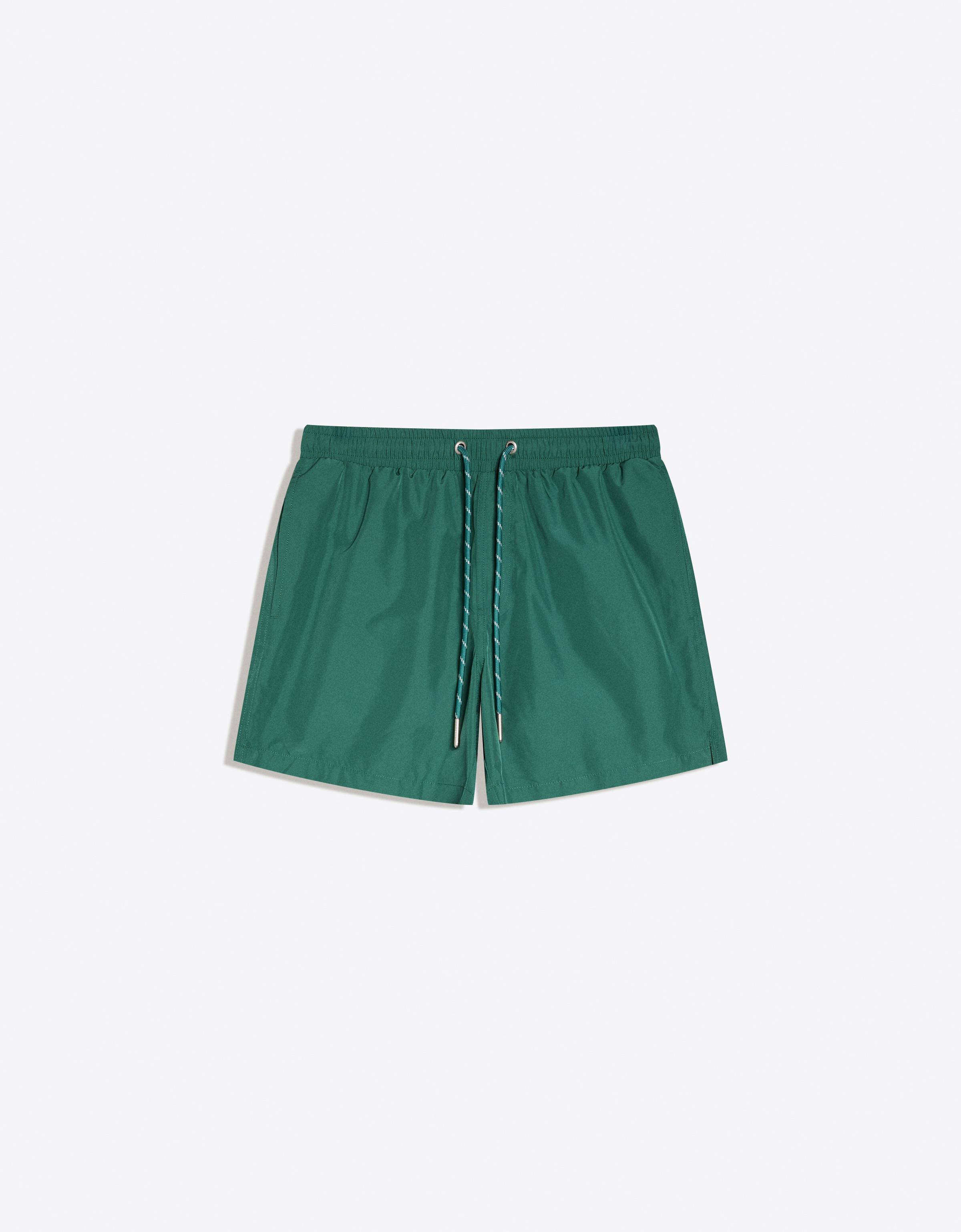 Basic regular fit swim shorts — Green
