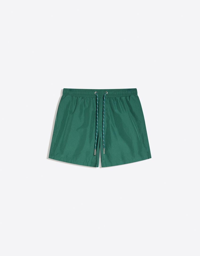 Basic Badeshorts-Grün
