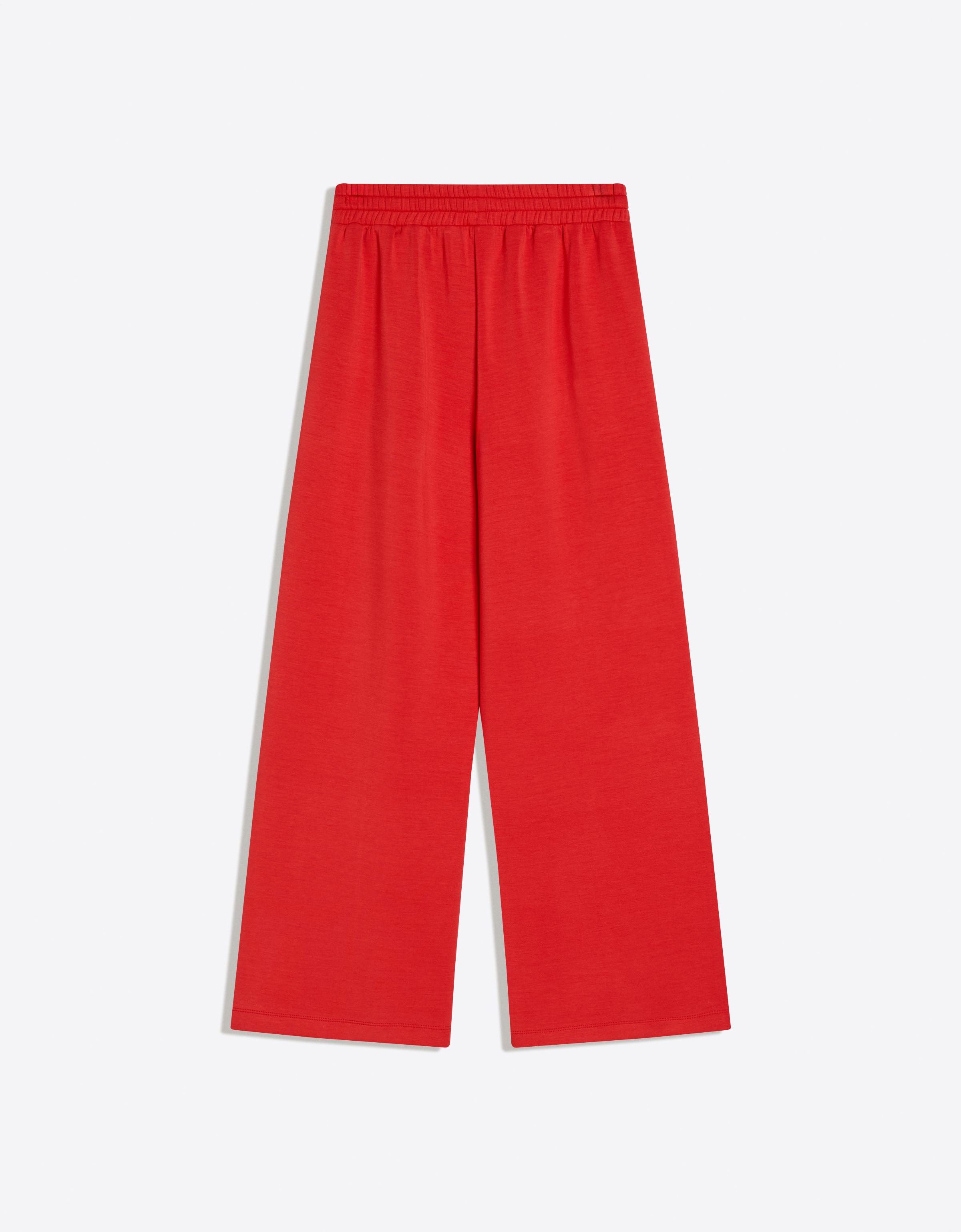 Wide-leg modal trousers — Red