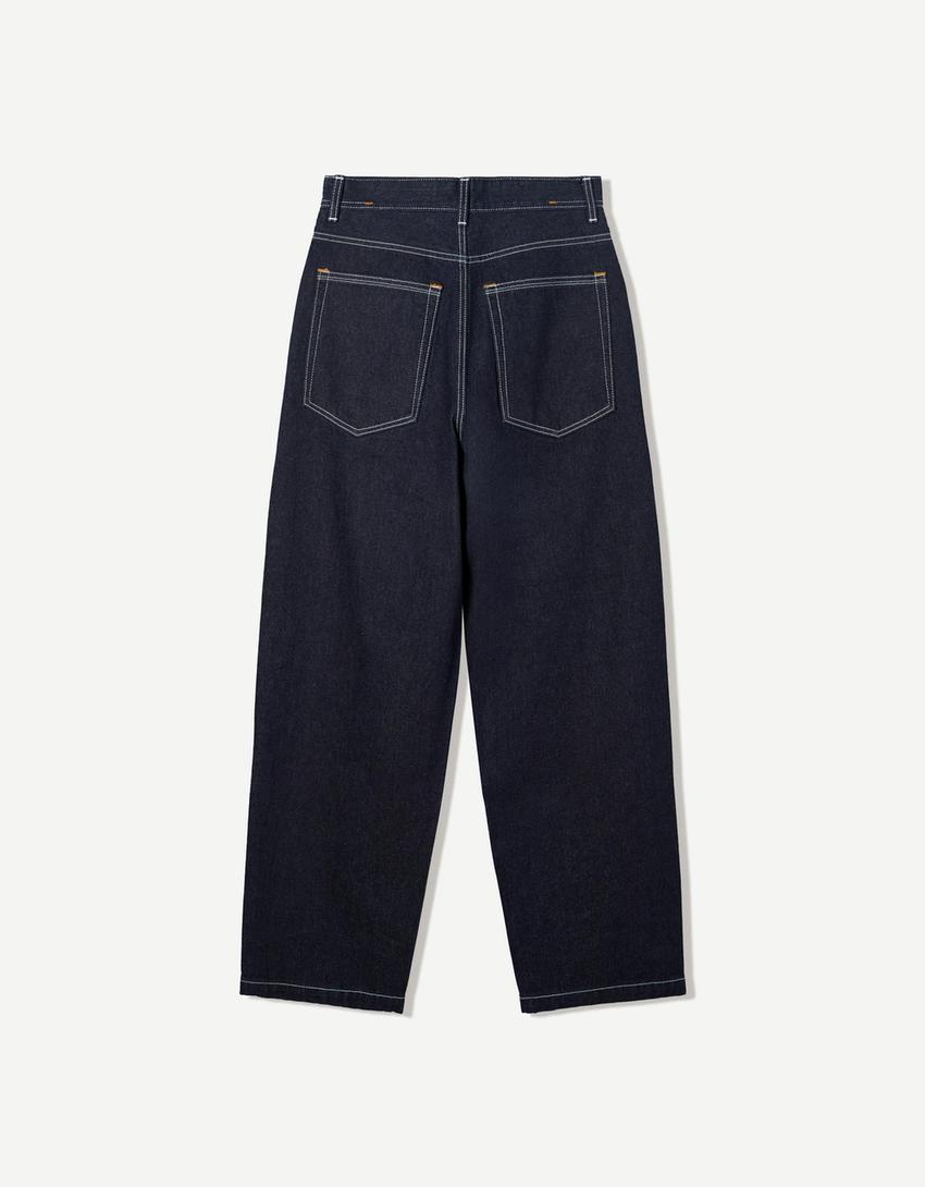 Super Baggy Jeans-Marinenblau