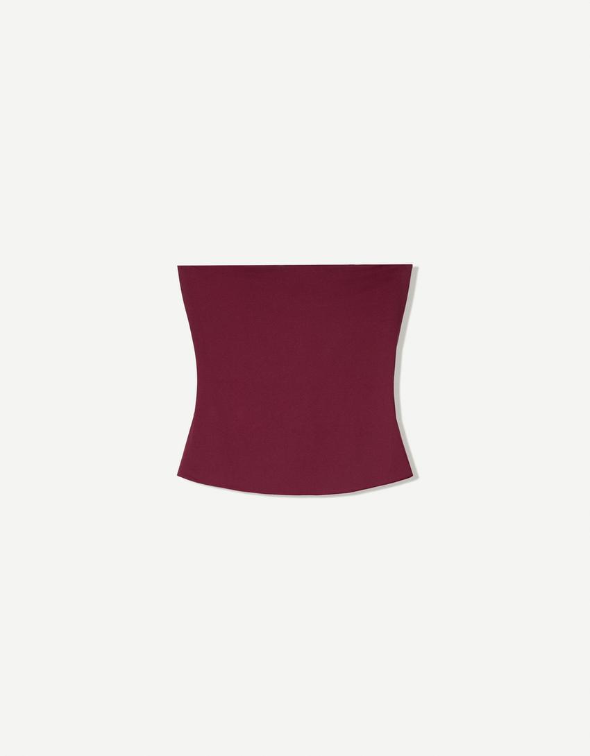 Top bandeau-Burdeos