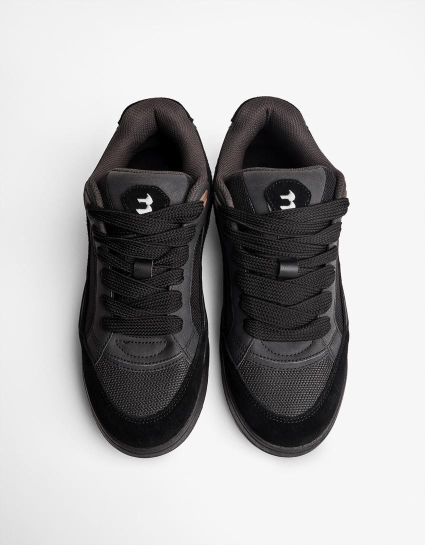 Buty sportowe wielowarstwowe-Czarny-3
