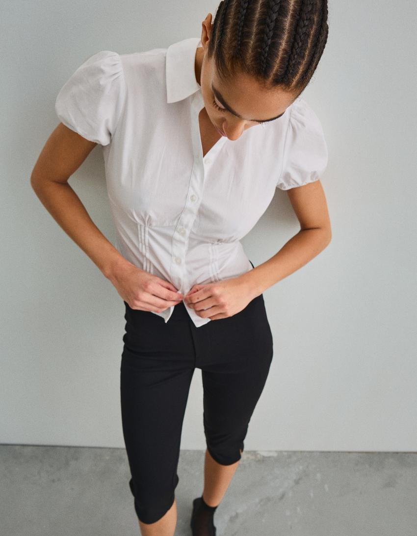 Camisa màniga curta-Blanc