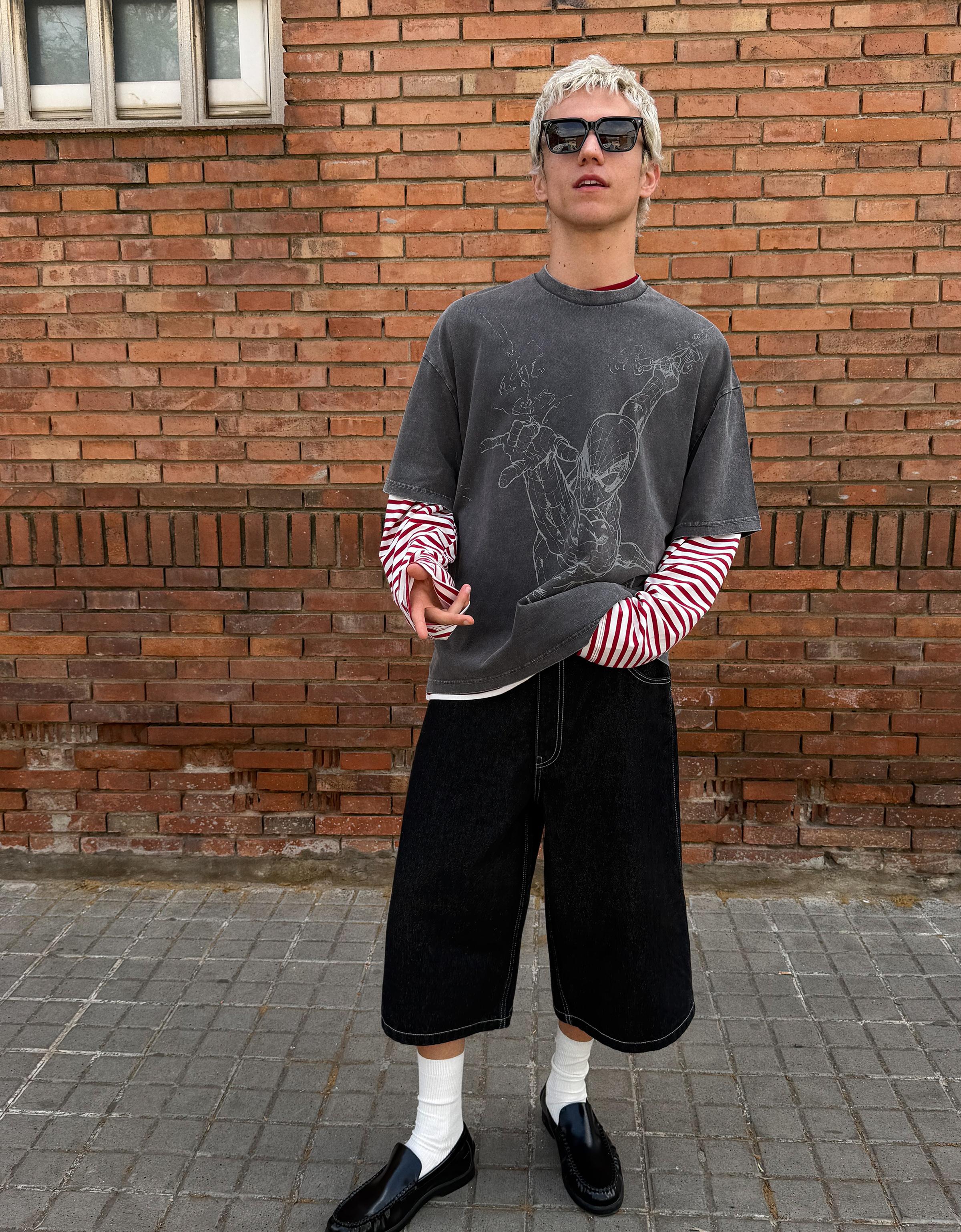 Bershka SPIDER-MAN kısa kollu tişört görsel 4