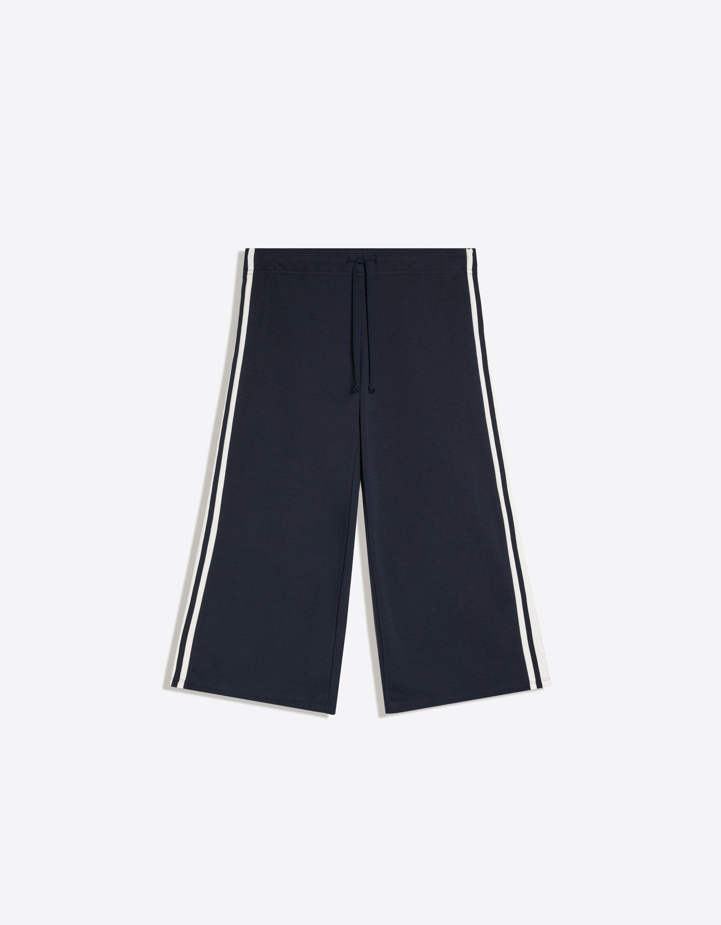 Plush capris with side stripe — Navy
