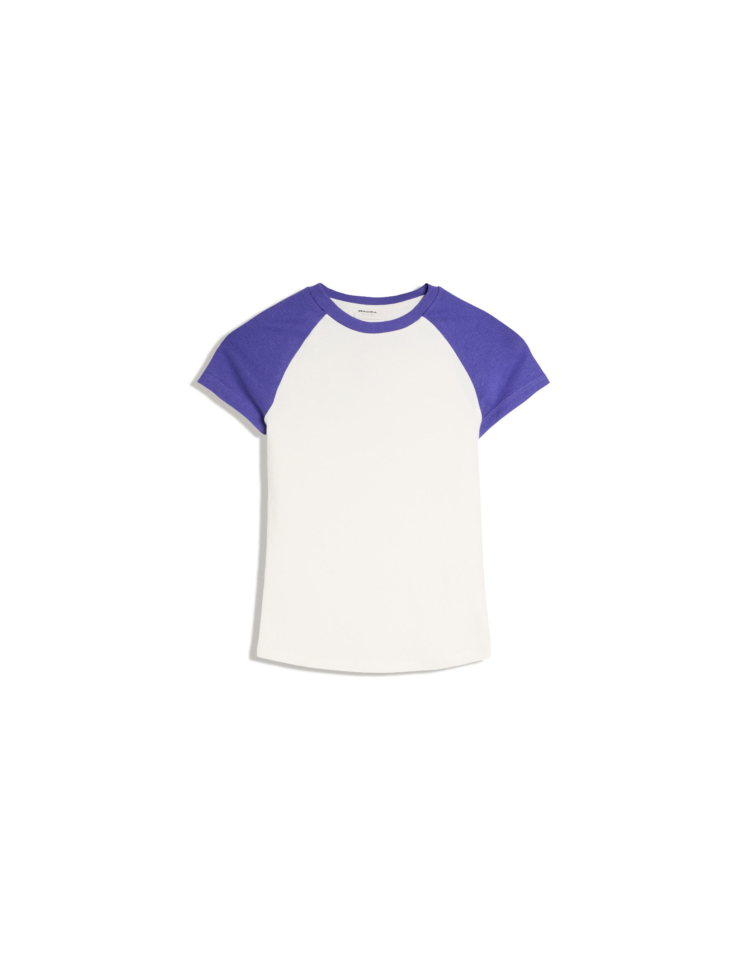 Fitted raglan T-shirt — Violet