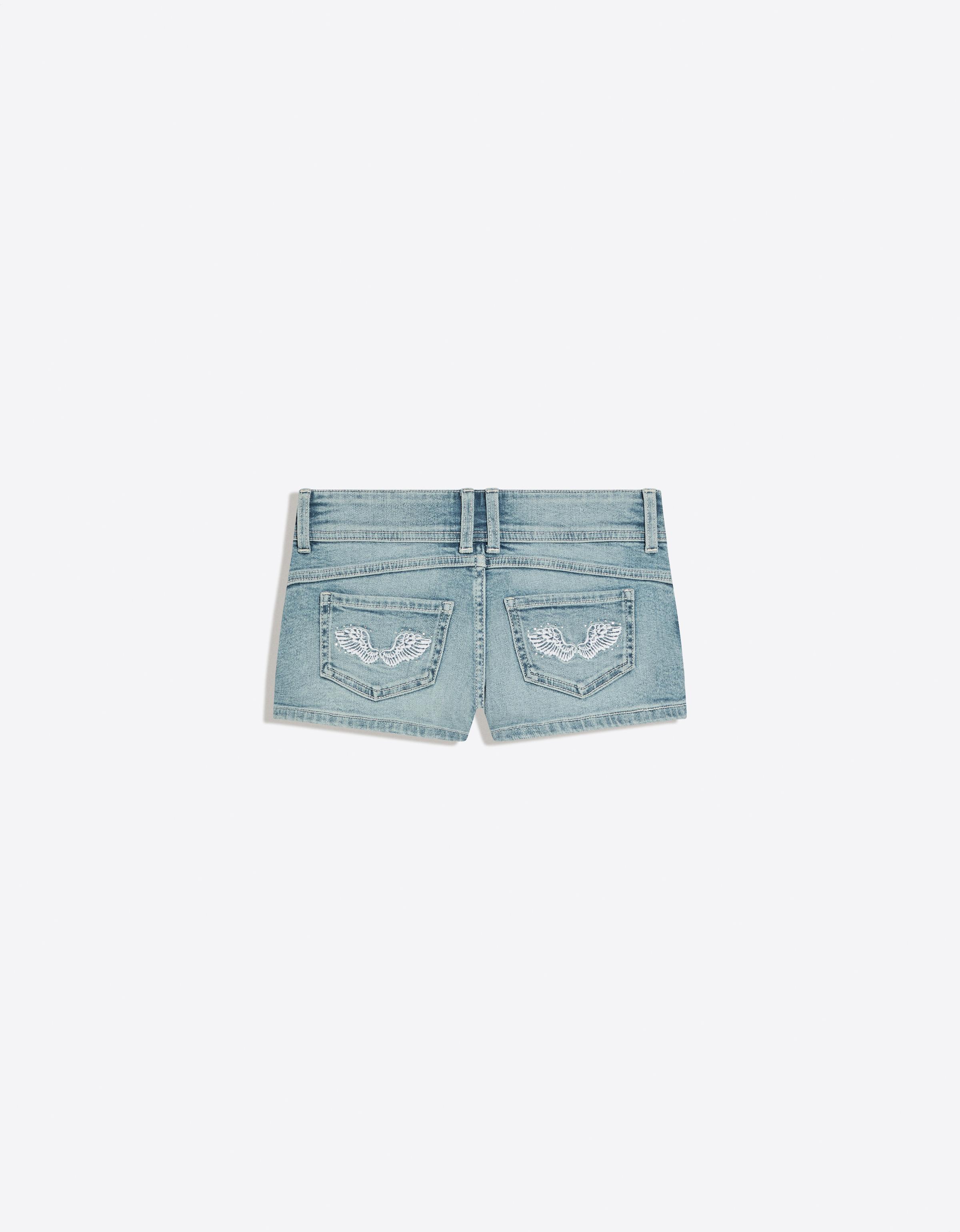 Mini denim şort - Görsel 30