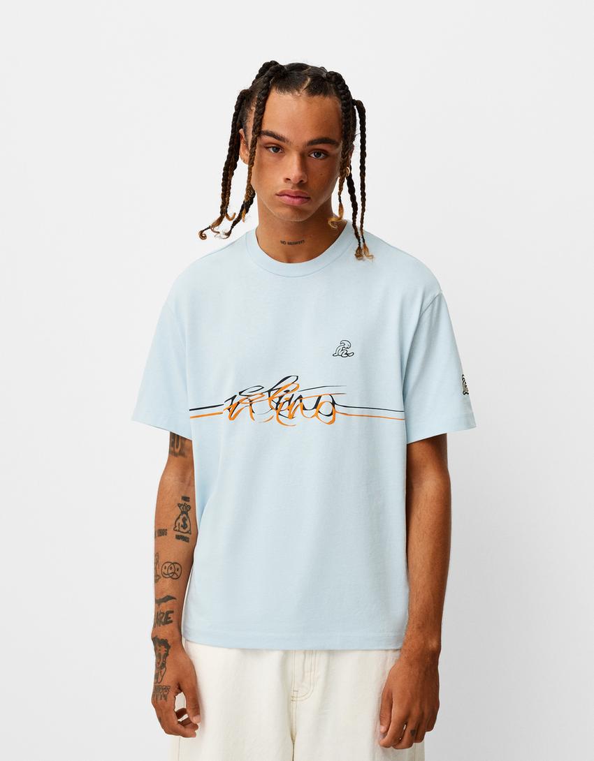 Camisa Evangelion Camiseta Rei Bershka Evangelion Camisa Bershka