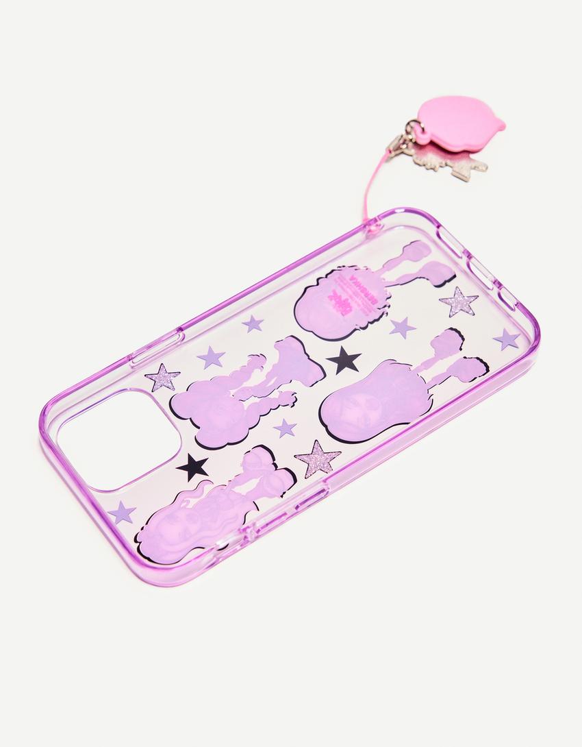 Bratz baskılı iPhone kılıfı-Mor-1
