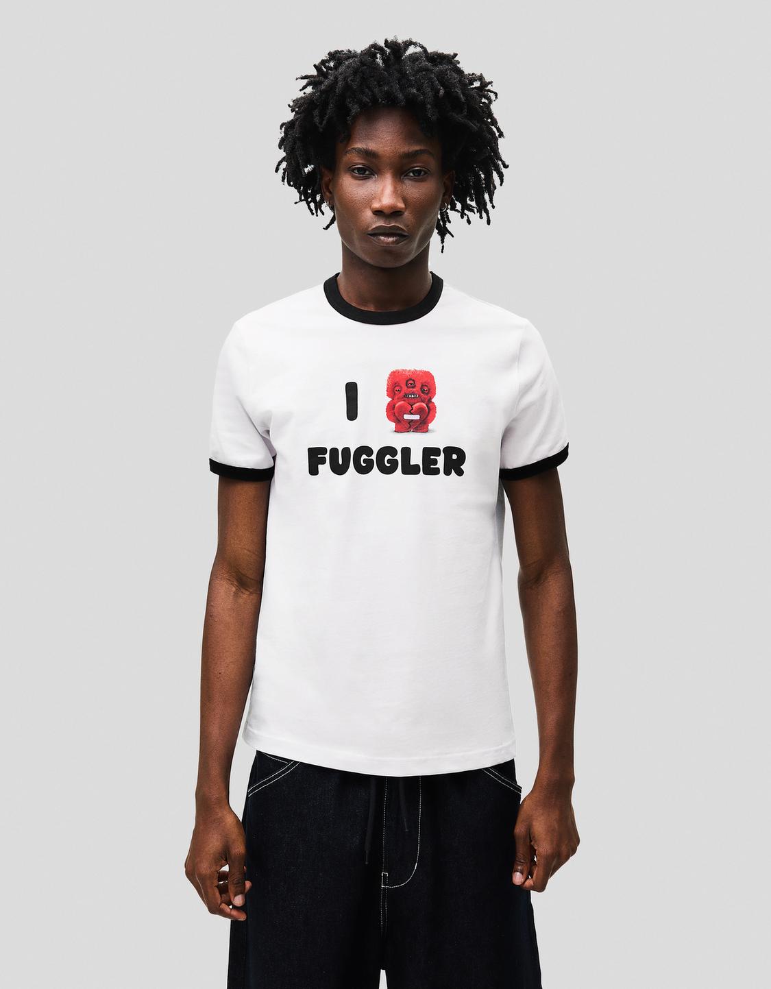 T-shirt Fugglers manga curta estampado