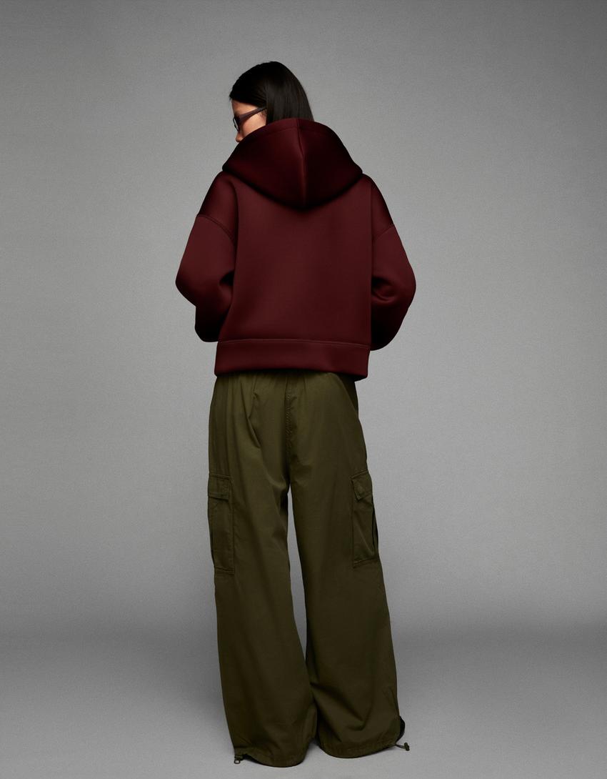 Parachute cargo trousers-Khaki-1