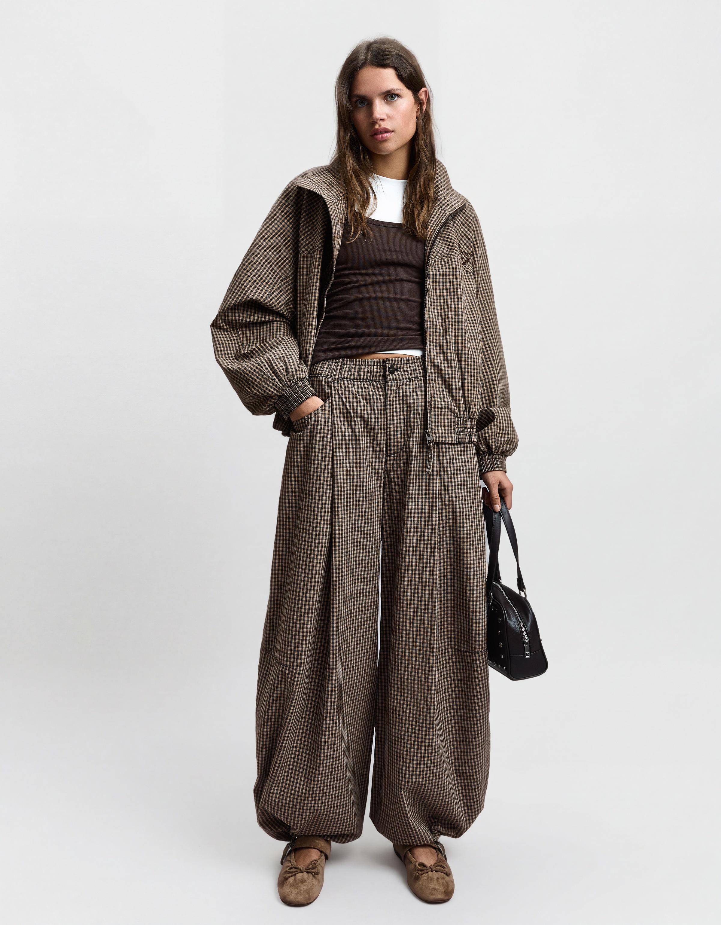 Kareli paraşüt pantolon - Görsel 46